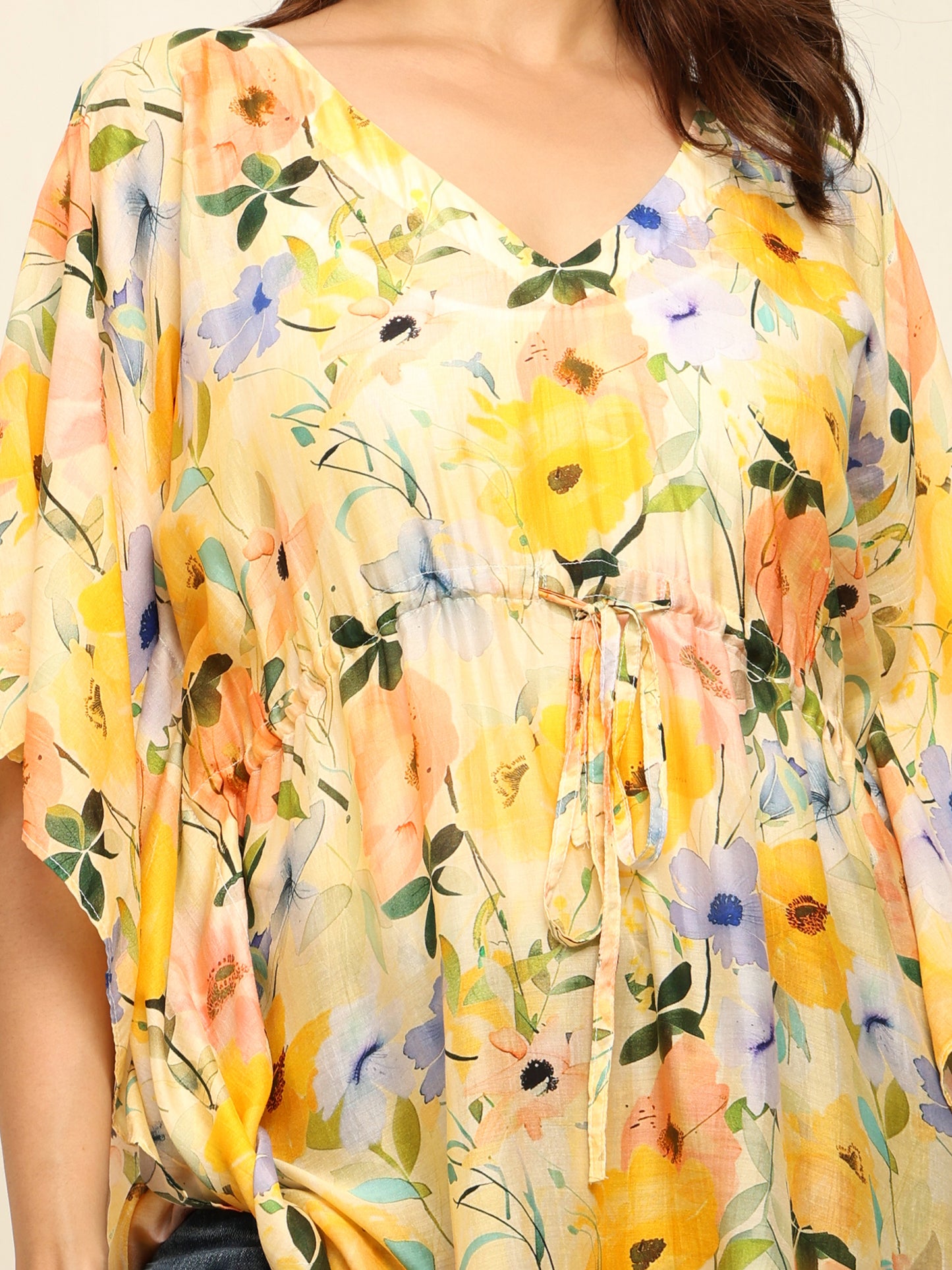 Yellow Short Kaftan