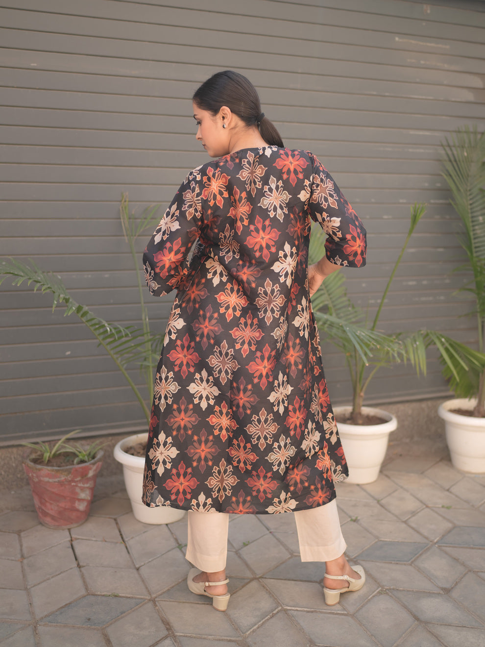 Midnight Bloom Kurti Sets