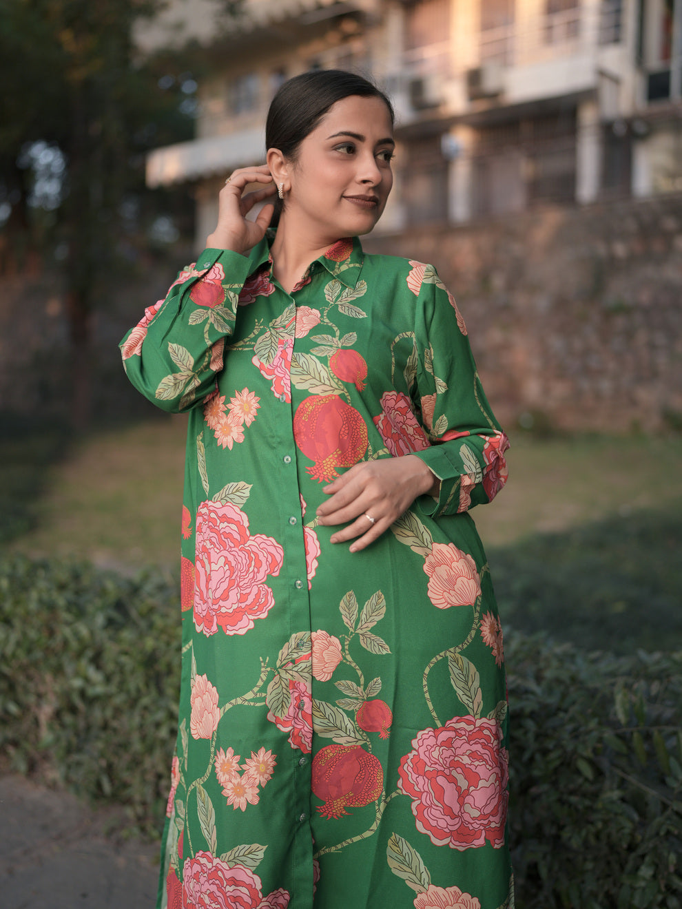 Emerald Bloom Kurti Sets