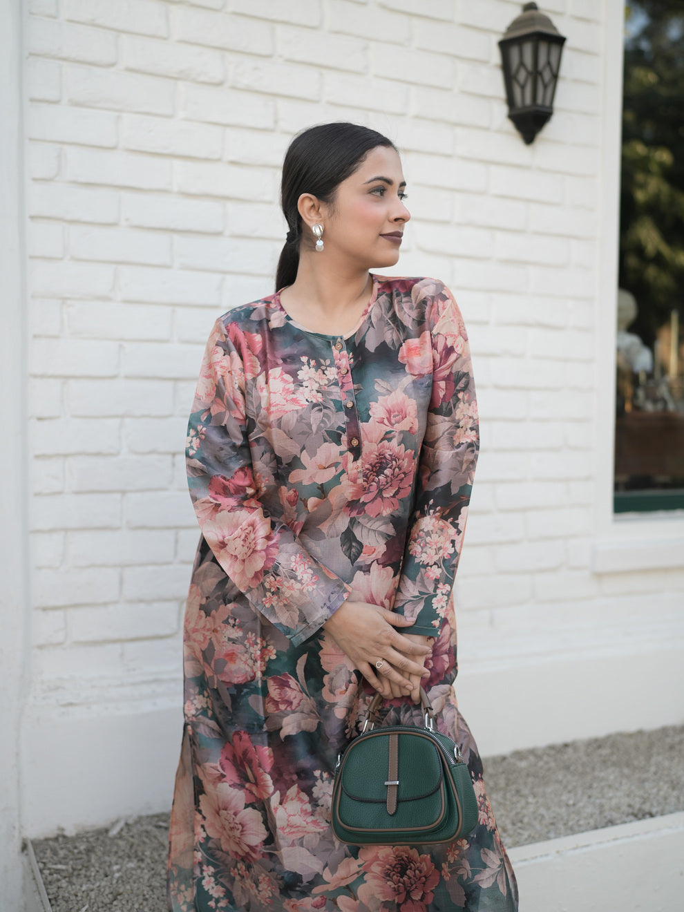 Smoky Petal Kurti Sets