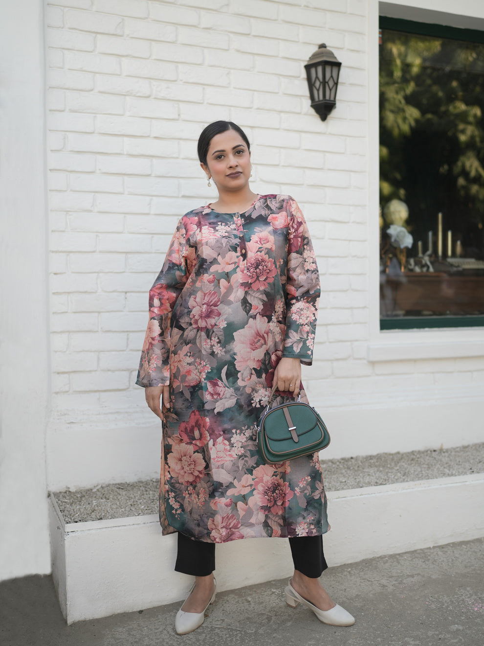 Smoky Petal Kurti Sets