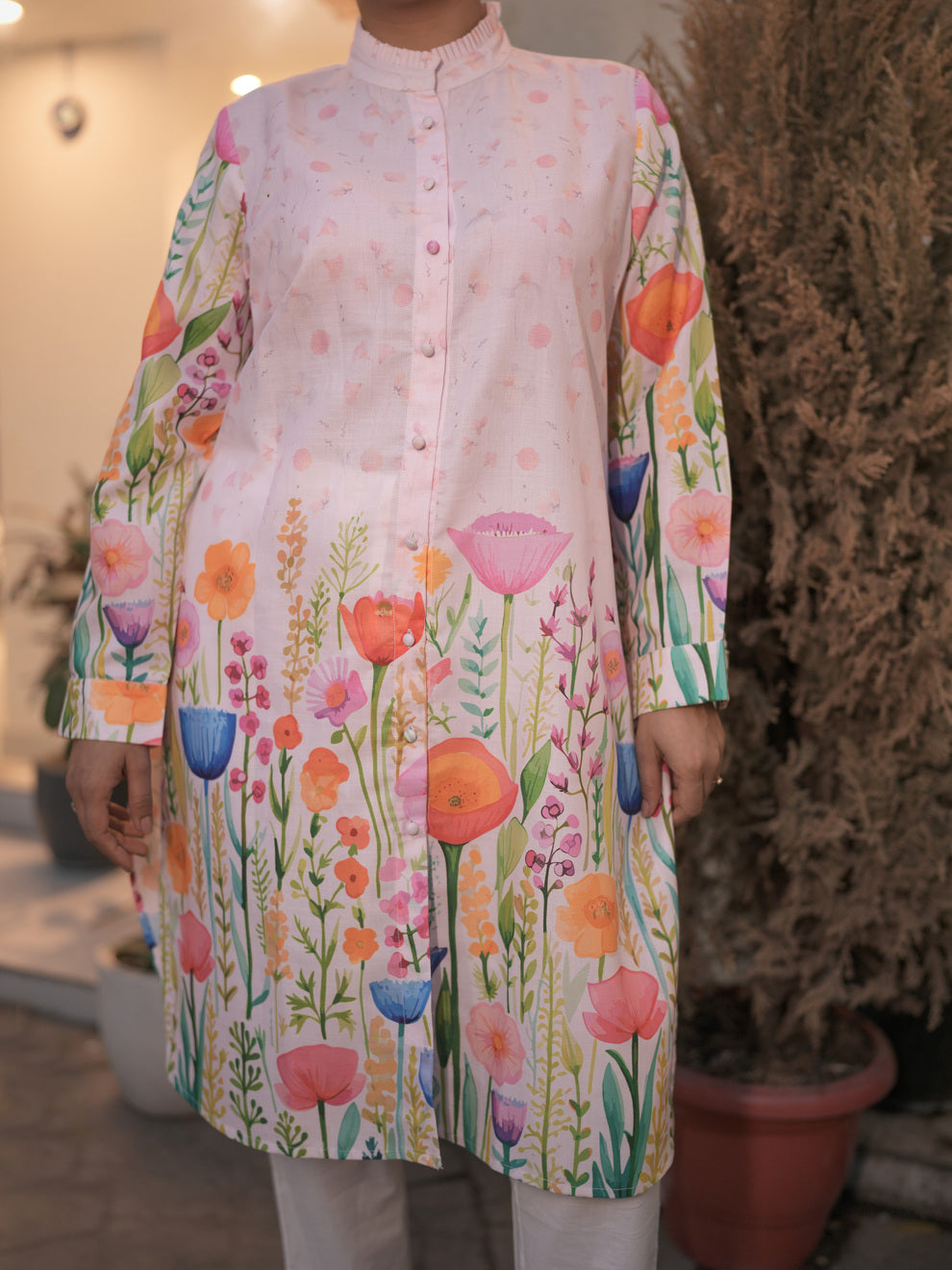 Blush Blossom Kurti Sets