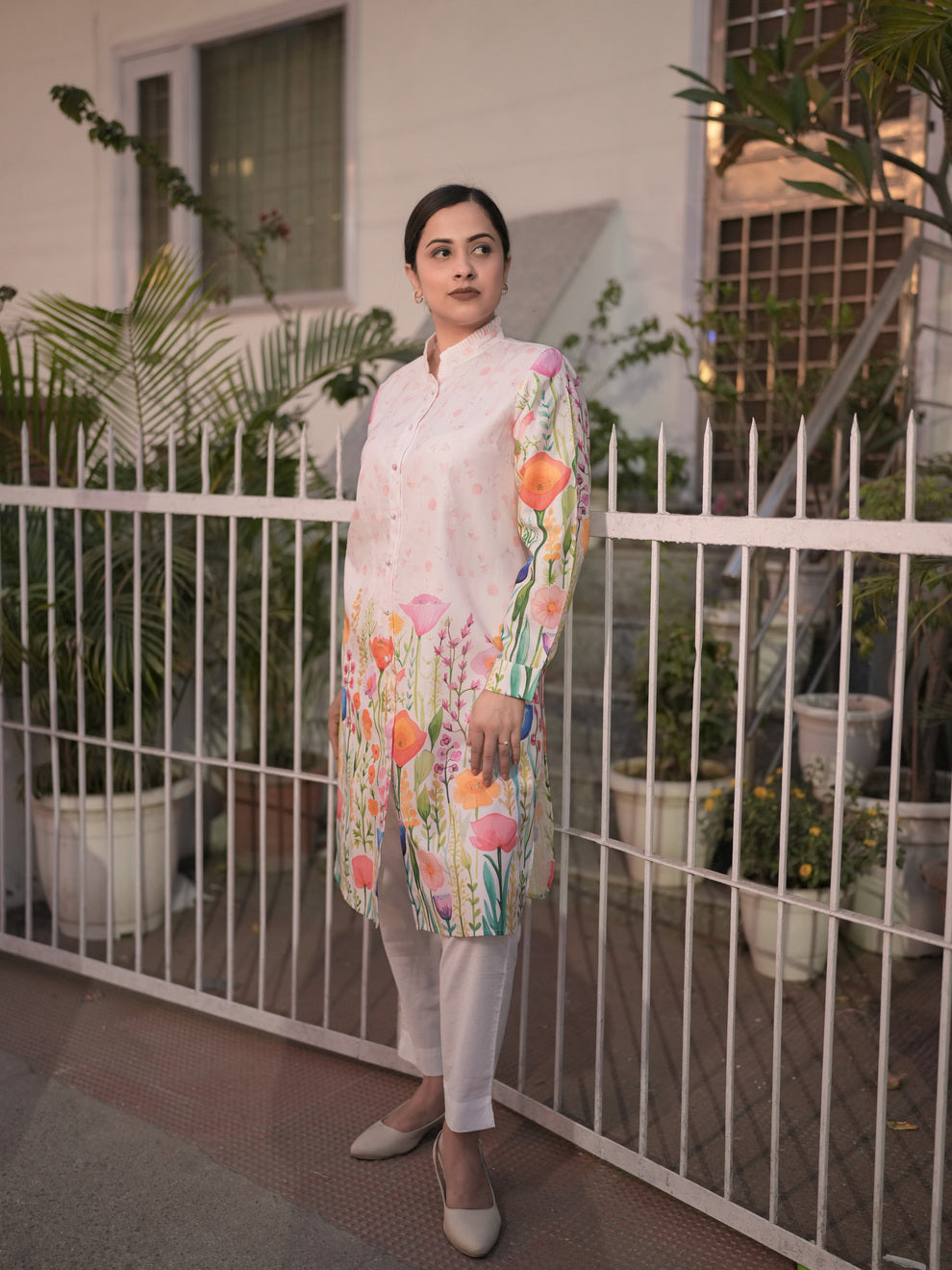 Blush Blossom Kurti Sets