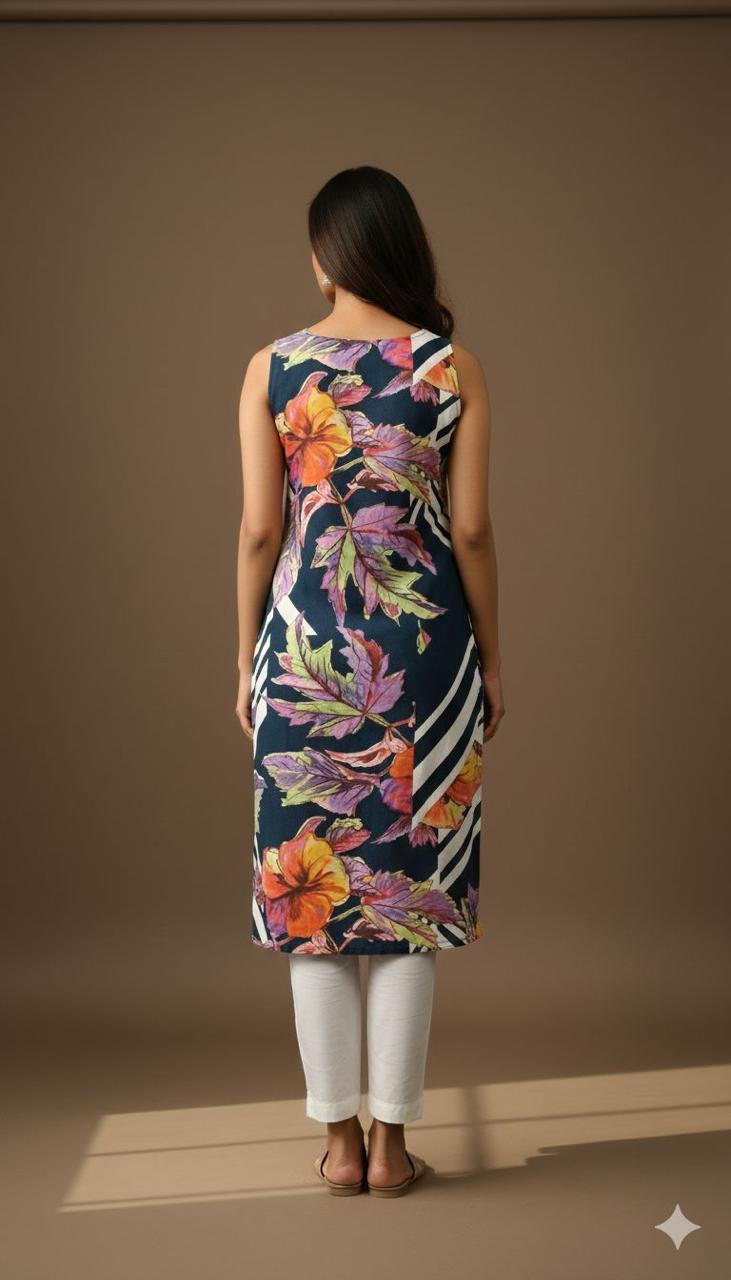 Pure Cotton Digital Print Kurti