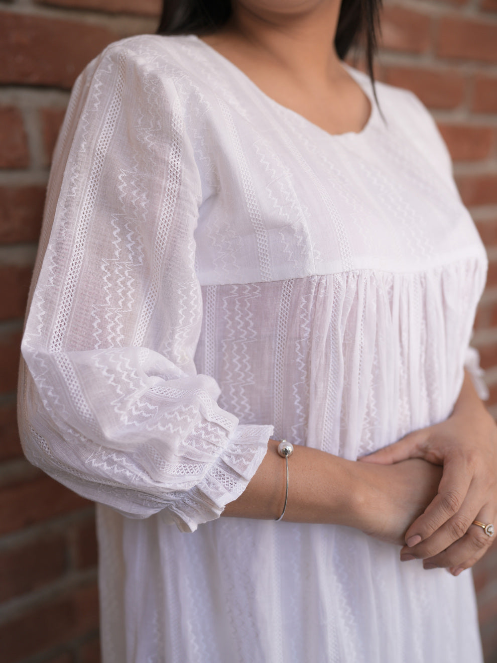 White Serenity Kurti