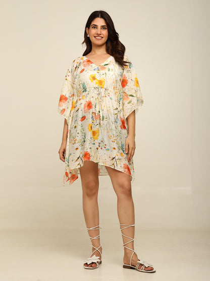 Beige Short Kaftan