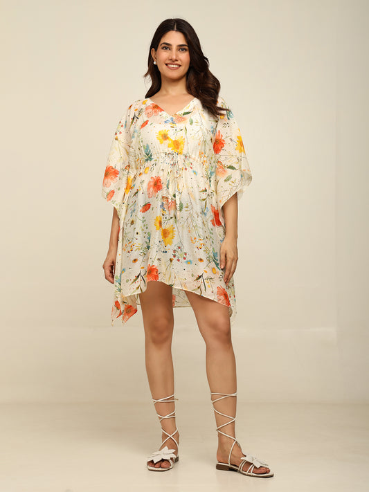 Beige Short Kaftan
