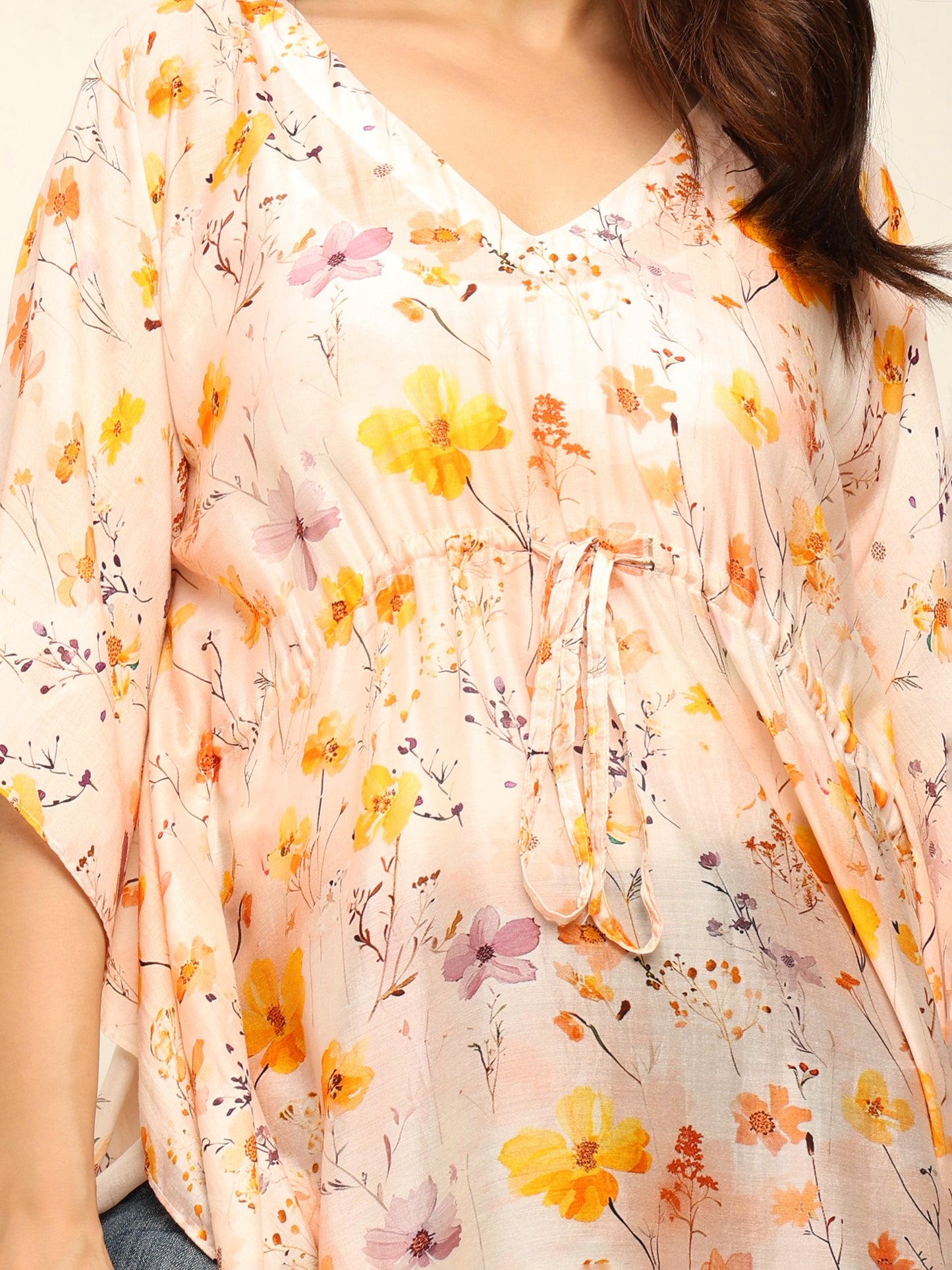 Peach Short Kaftan