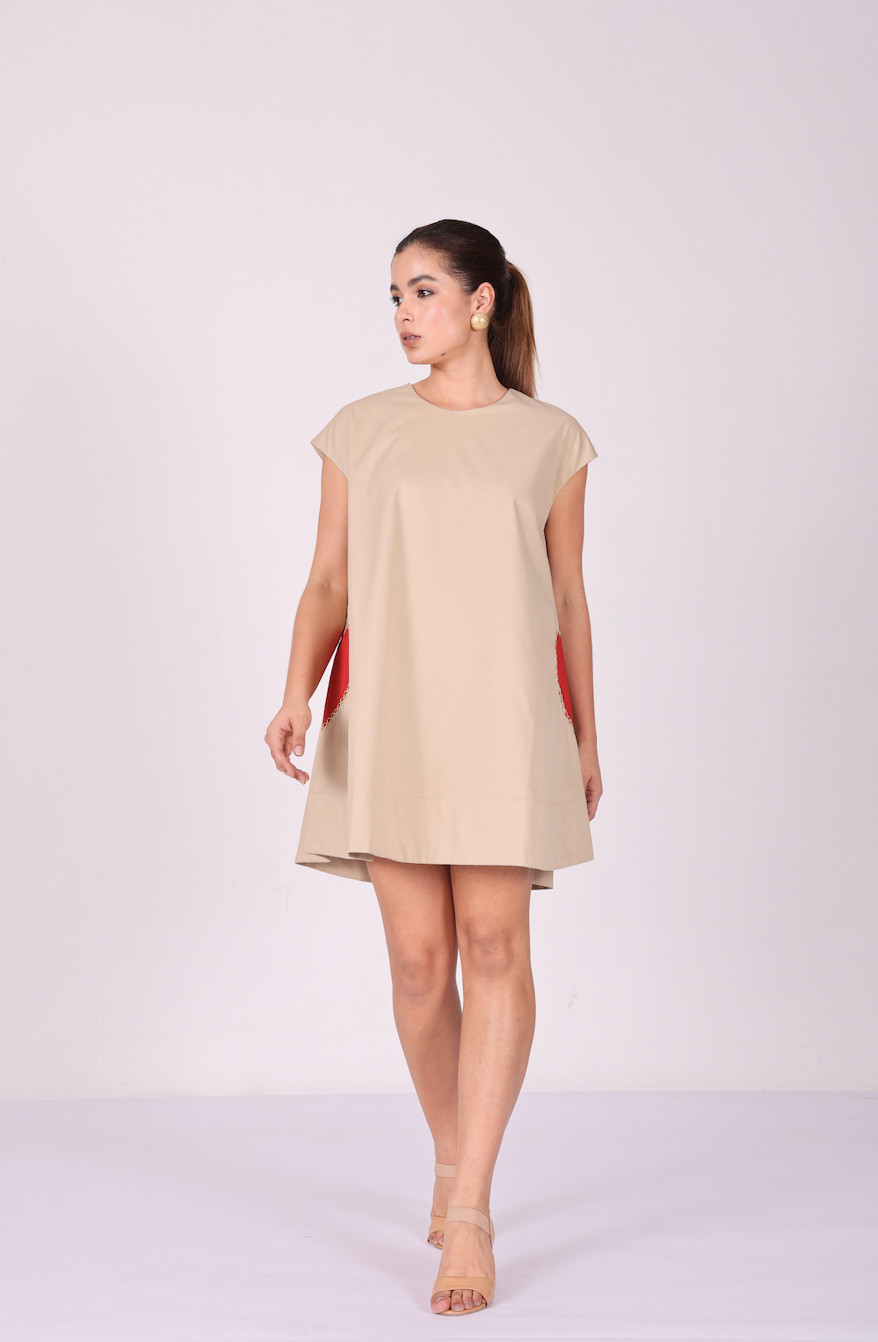 Heartline Cotton Twill Pocket Dress