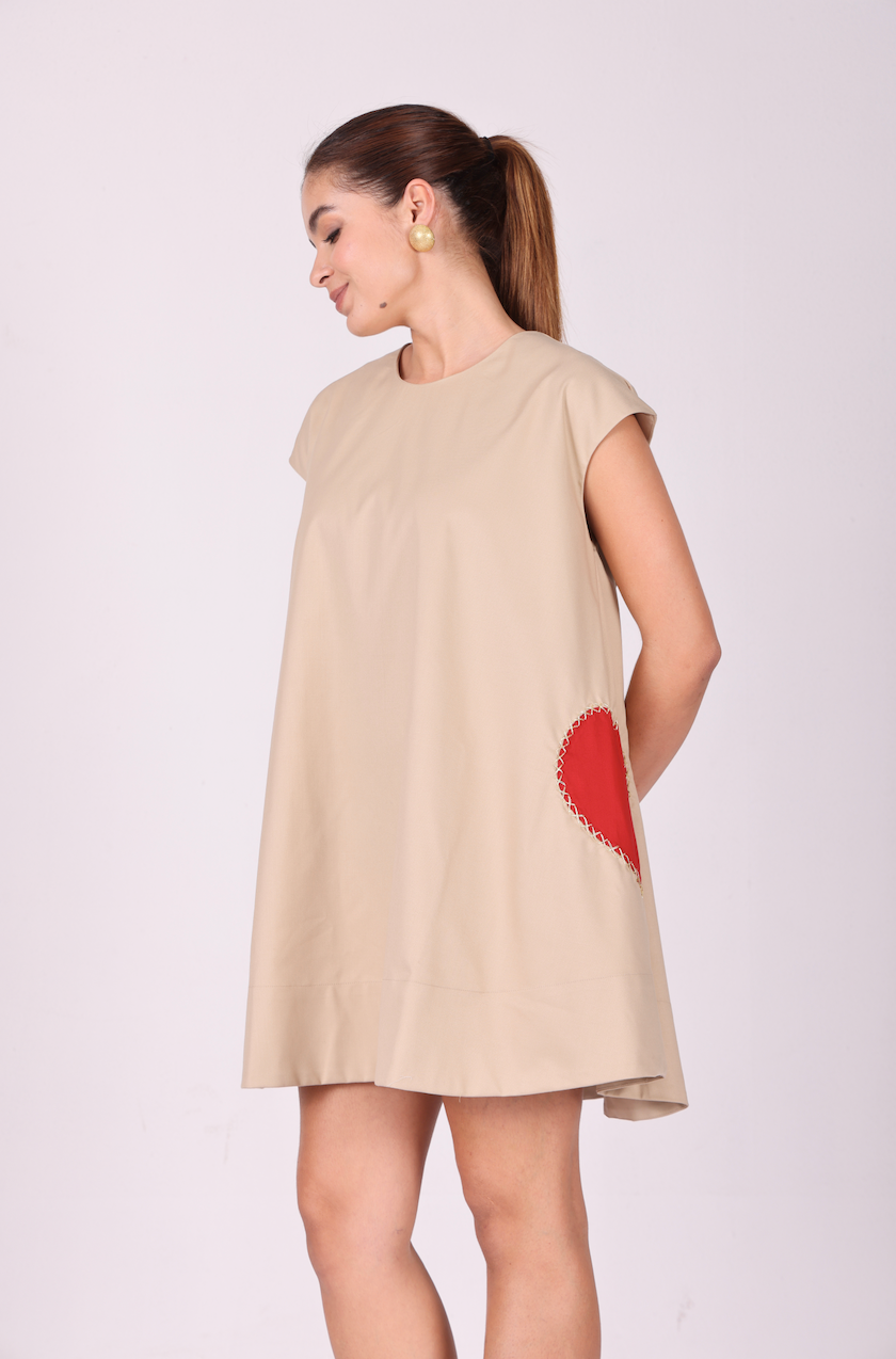 Heartline Cotton Twill Pocket Dress