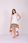 Prism Luxe High-Low Linen Dress