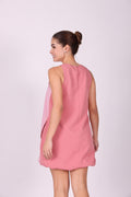 Rosette Dual-Tone Dress