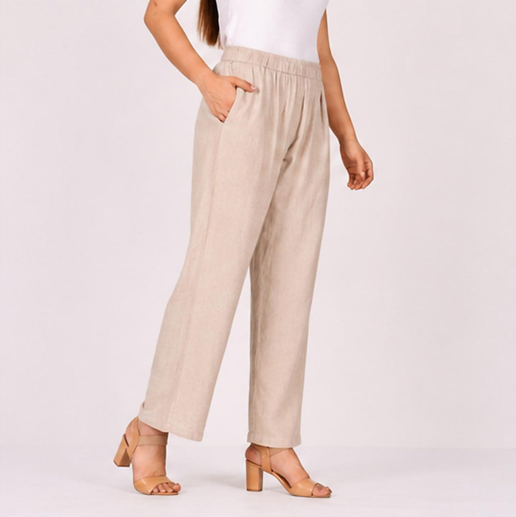 The Everyday Linen Pants – Beige